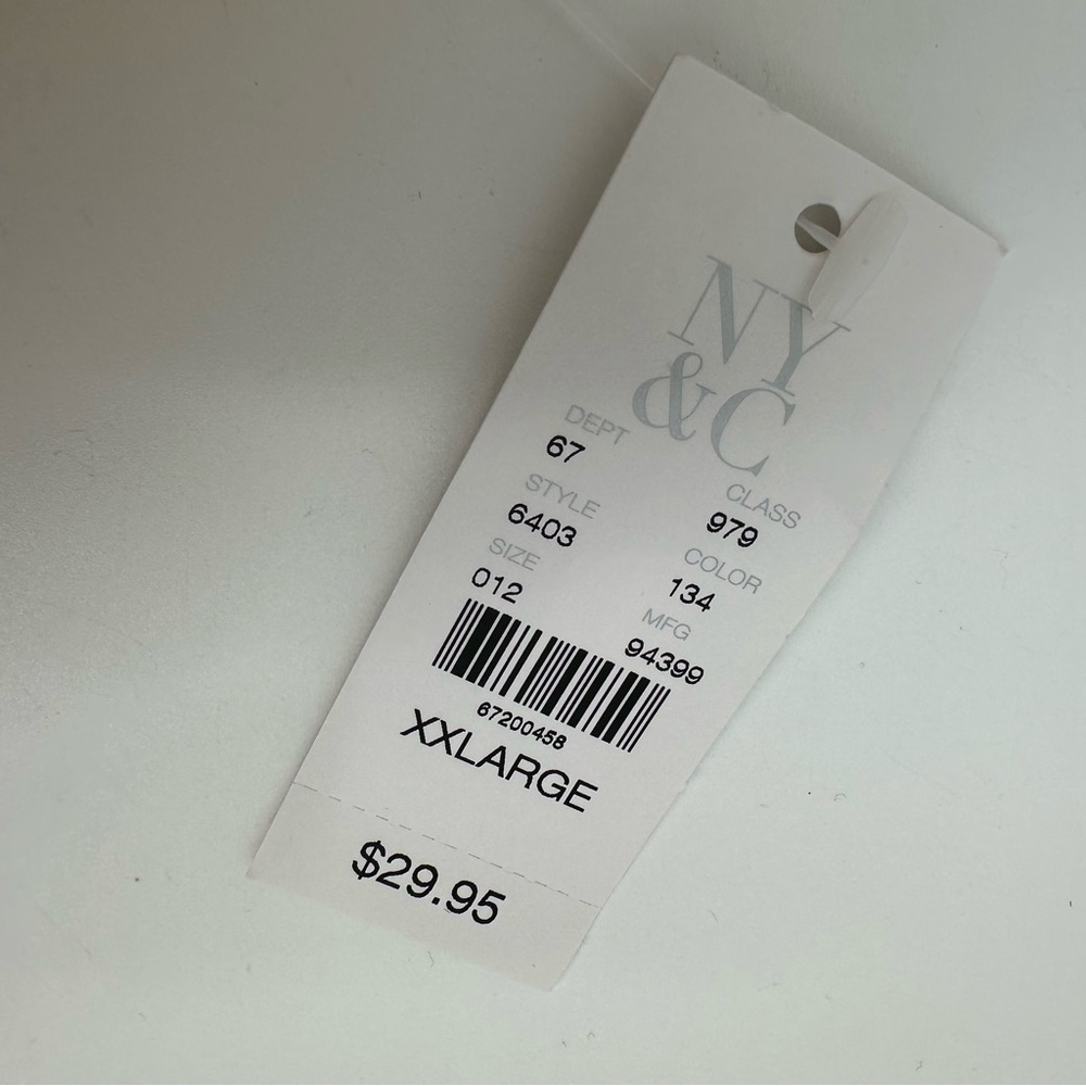 NWT NY&Co Tank Top XXL Yellow Pleated Chiffon Front Knit Back Sleeveless Career - Picture 5 of 9